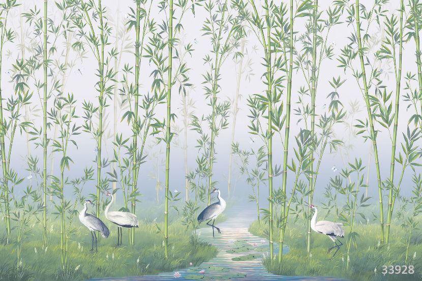 Bamboo forest blue
