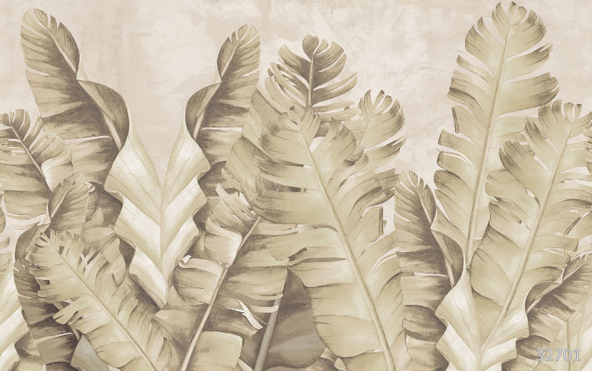 Banana leaves sepia