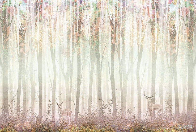 Beautiful Forest melrose pink gradient