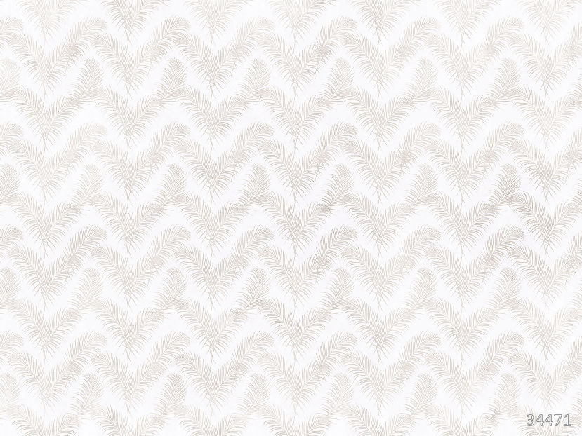 Beige tropical leaves
