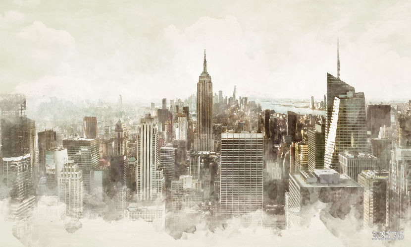 Big city sepia