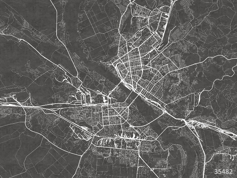 Черно-белая карта