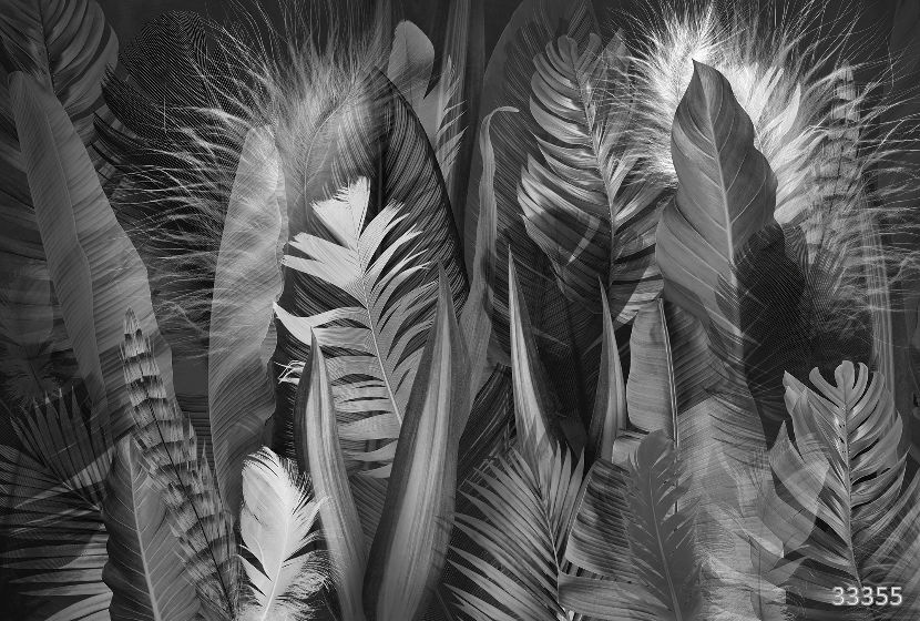 Feathers and leaves