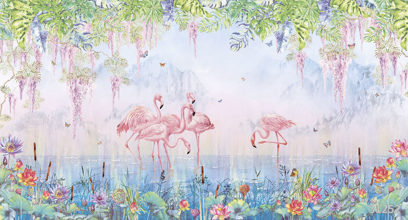 Flamingos lilac