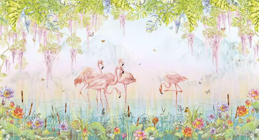 Flamingos lime