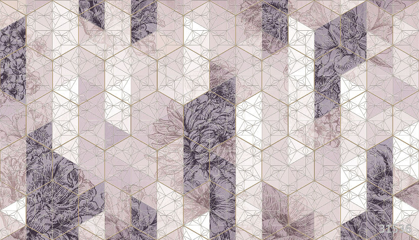 Flower geometry pink