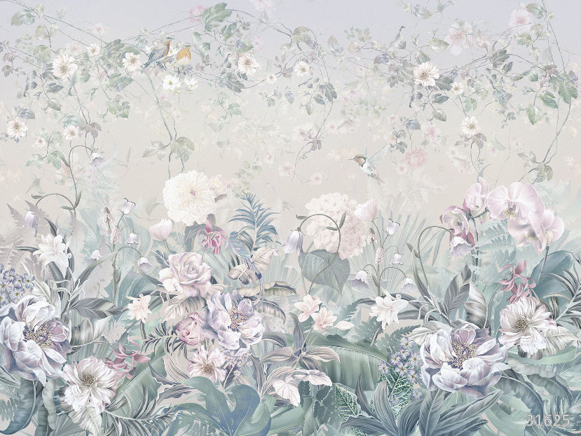 Flowering meadow blue