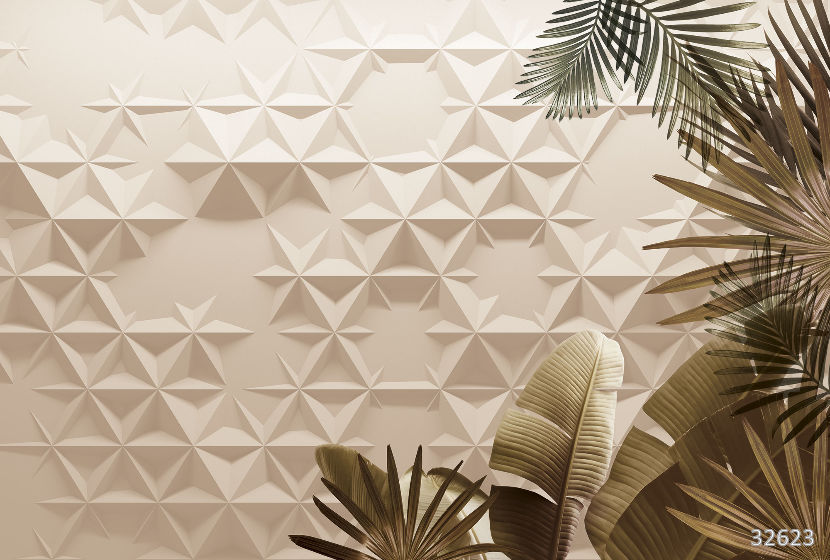 Geometric jungle sepia