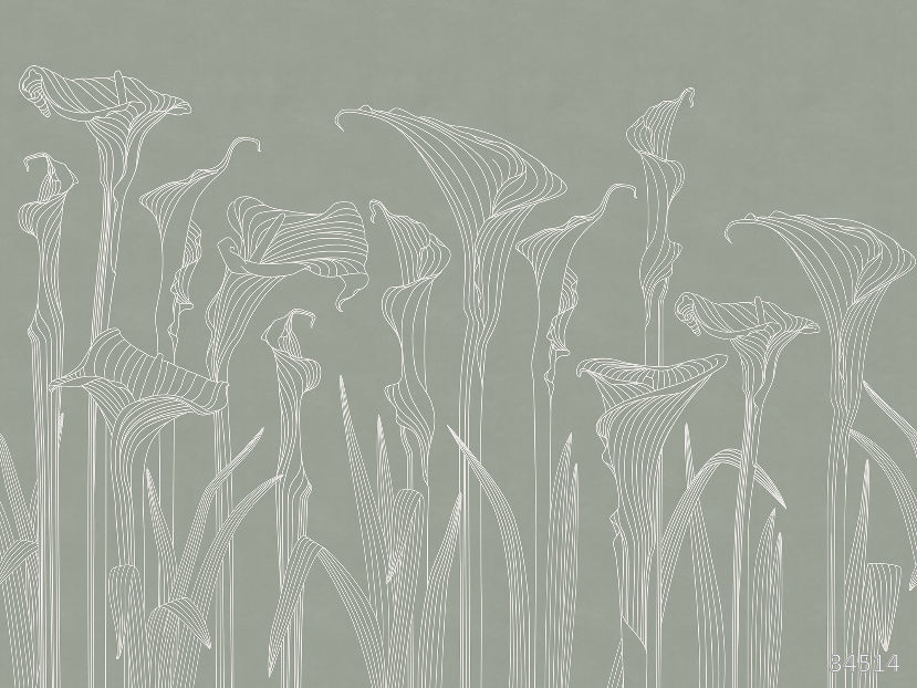 Geometric kalla lilies