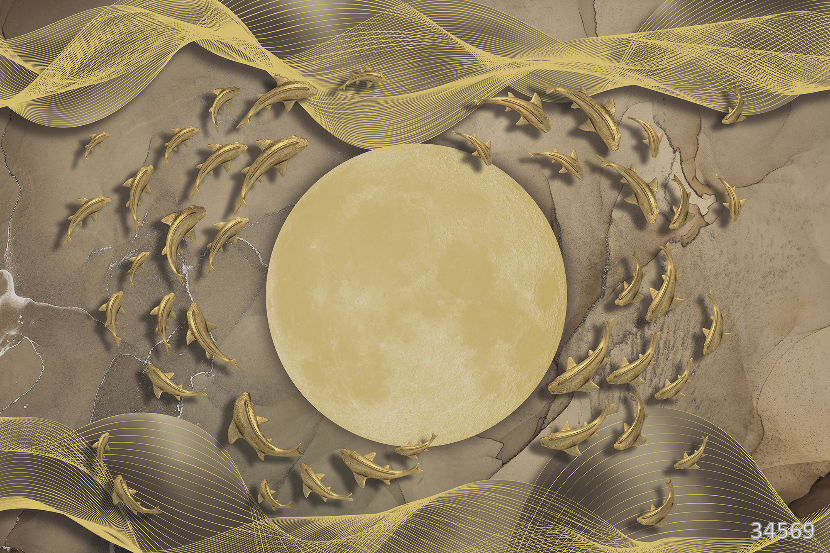 Golden waves