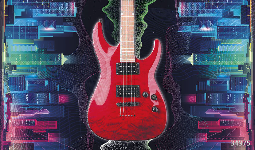 Guitar and skyscrapers