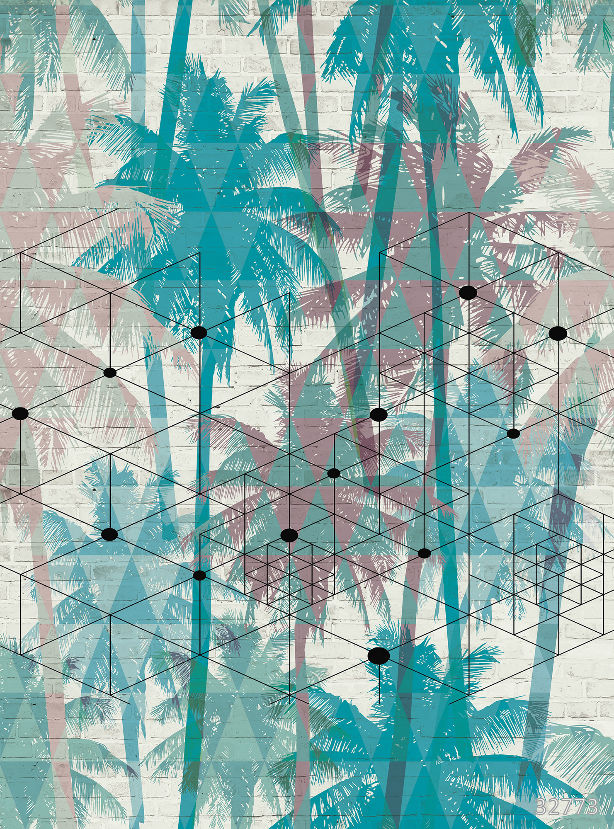 Jungle geometry blue