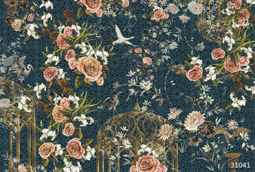 Magic Garden midnight green