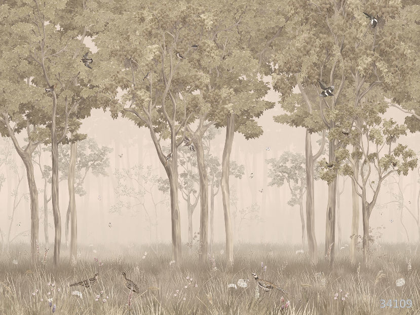 Misty grove sepia