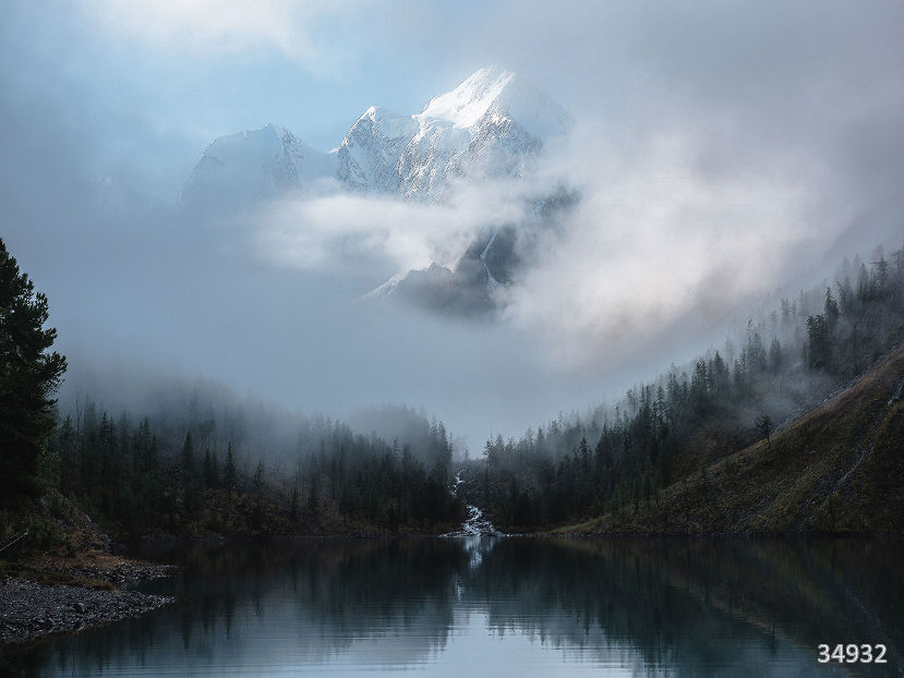 Misty mountains