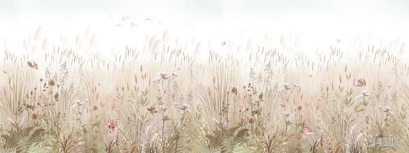 Morning field sepia