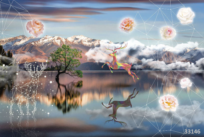Mountain mirage