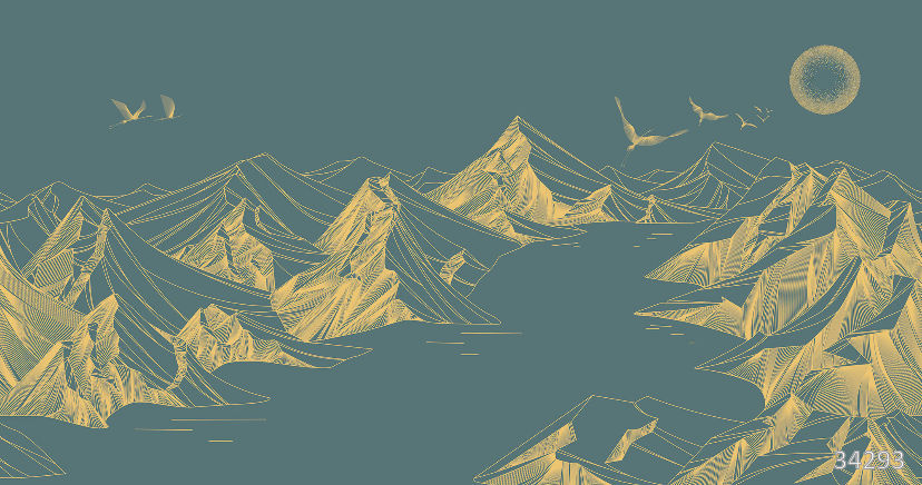 Mountains green