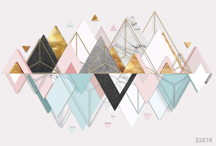 Mountains pink