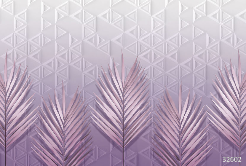 Palm leaves pink