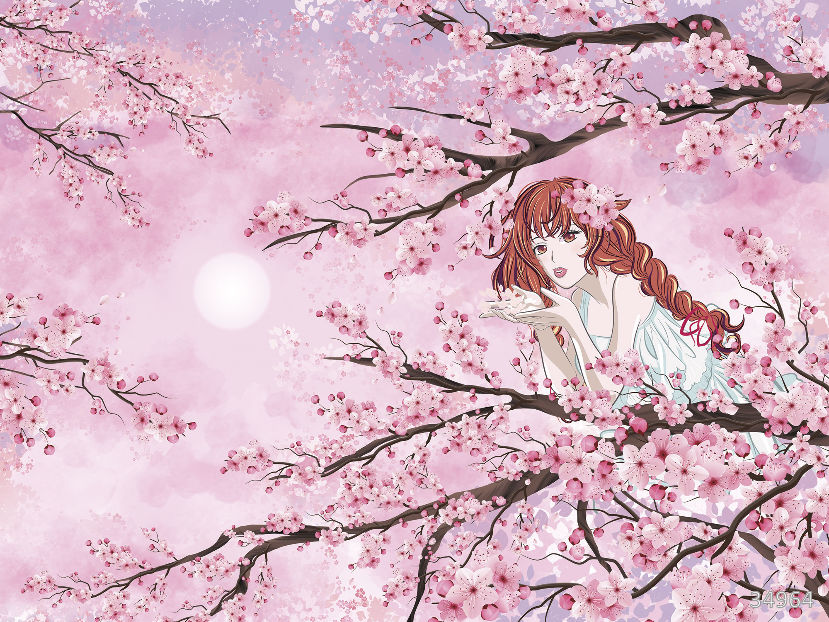 Pink anime