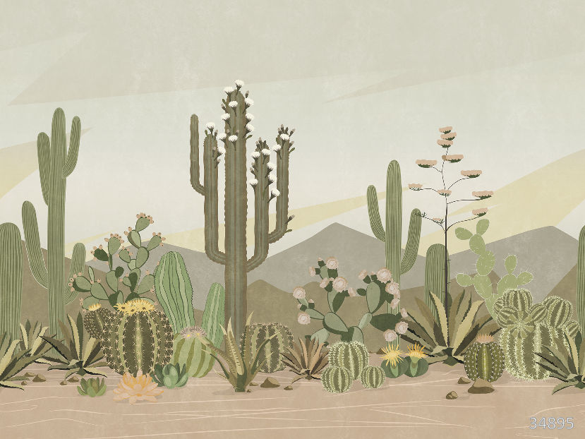 Сacti in the desert