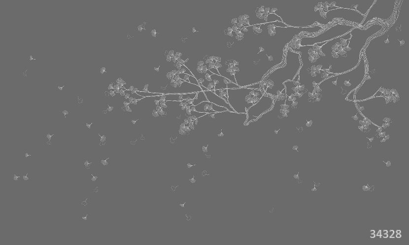 Sakura branch grey