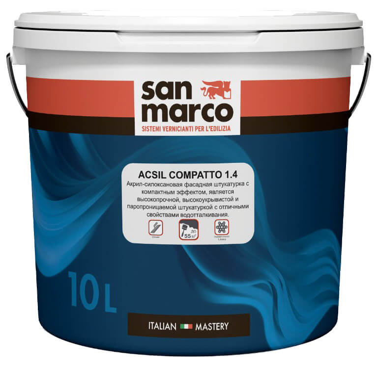 Штукатурка фасадная Acsil Compatto 1.4