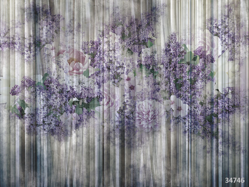Сирень и пионы