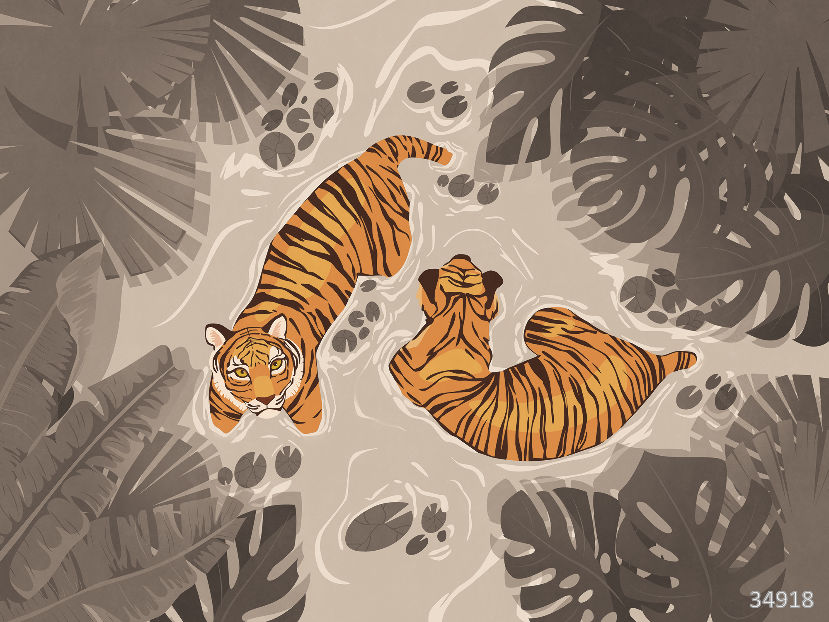 Tigers swim