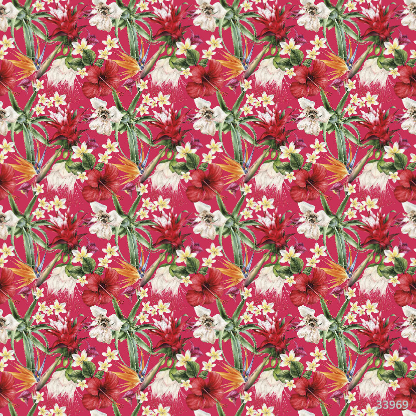 Tropical flowers red