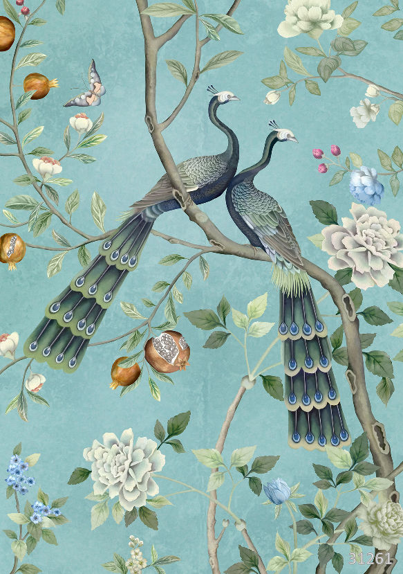 Two peacocks