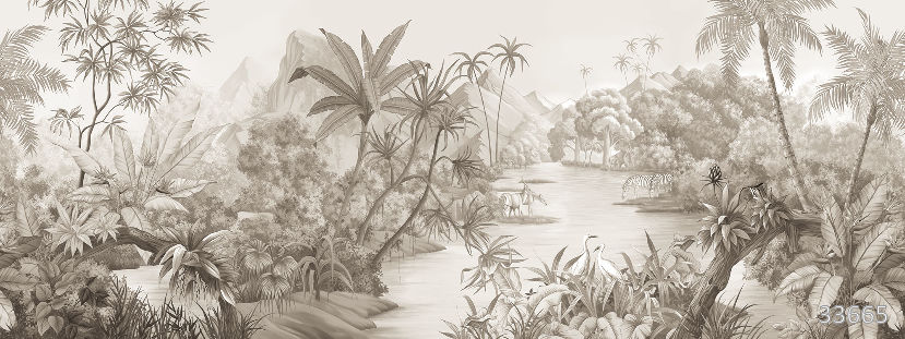 Wild nature sepia